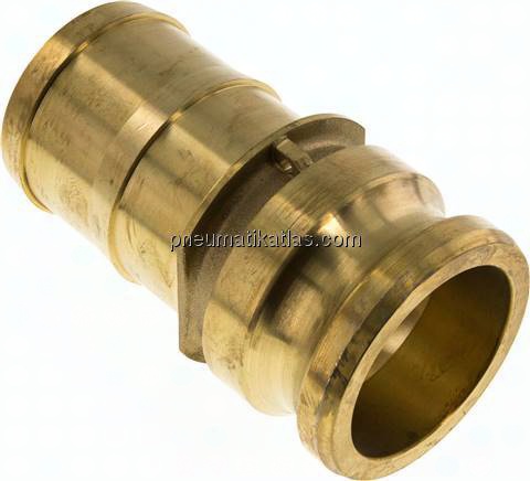 Kamlock-Stecker (E) 63 (2-1/2")mm Schlauch, Messing