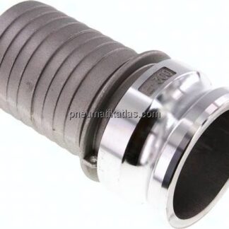 Kamlock-Stecker (E) 75 (3")mm Schlauch, Aluminium