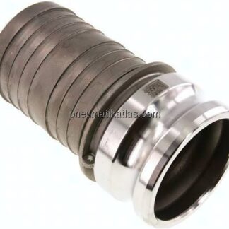 Kamlock-Stecker (E) 75 (3")mm Schlauch, Edelstahl (1.4408)