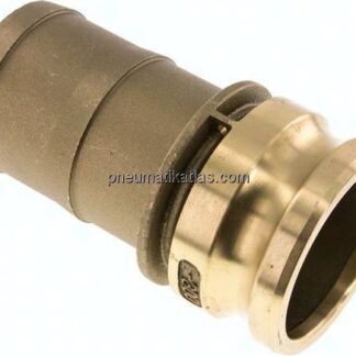 Kamlock-Stecker (E) 75 (3")mm Schlauch, Messing