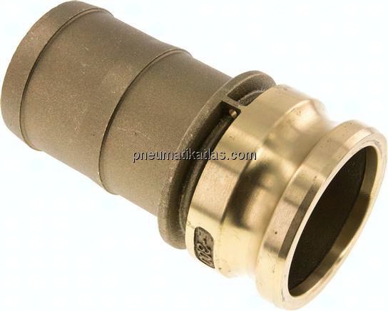 Kamlock-Stecker (E) 75 (3")mm Schlauch, Messing