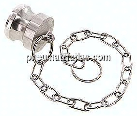 Kamlock-Verschlussstecker (DP) 1", Edelstahl (1.4408)