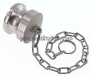 Kamlock-Verschlussstecker (DP) 1-1/2", Edelstahl (1.4408)