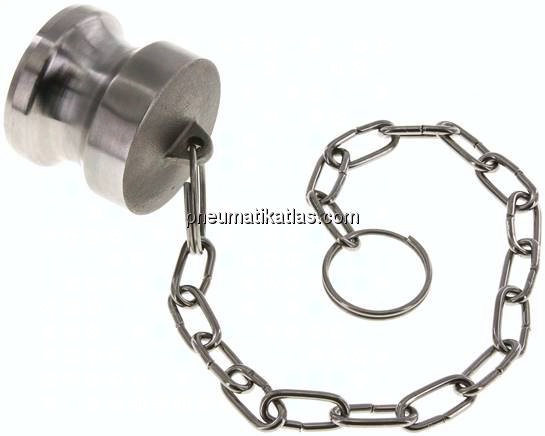 Kamlock-Verschlussstecker (DP) 1-1/4", Edelstahl (1.4408)