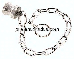 Kamlock-Verschlussstecker (DP) 1/2", Edelstahl (1.4408)