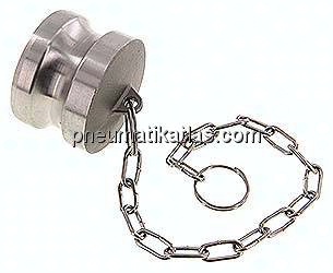 Kamlock-Verschlussstecker (DP) 2", Edelstahl (1.4408)