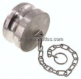 Kamlock-Verschlussstecker (DP) 3", Edelstahl (1.4408)