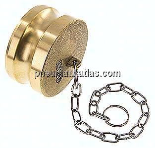 Kamlock-Verschlussstecker (DP) 3", Messing