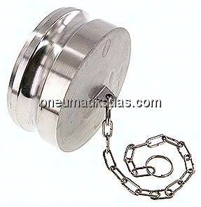 Kamlock-Verschlussstecker (DP) 4", Edelstahl (1.4408)