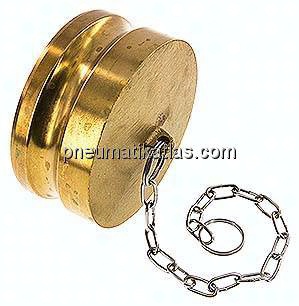 Kamlock-Verschlussstecker (DP) 4", Messing