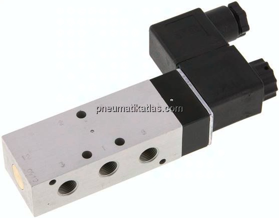 5/2-Wege Magnetventil, G 1/8", Luftfeder, 115 V AC, Standard