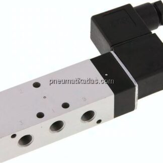 5/2-Wege Magnetventil, G 1/8", Feder, 24 V DC, Standard