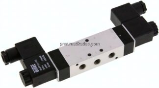 5/3-Wege Magnetventil, G 1/8", Mittelstellung geschlossen, 115 V AC, Standard