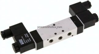 5/3-Wege Magnetventil, G 1/8", Mittelstellung geschlossen, 12 V DC, Standard