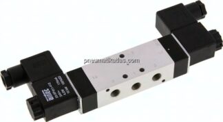 5/3-Wege Magnetventil, G 1/8", Mittelstellung geschlossen, 230 V AC, Standard