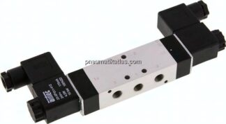 5/3-Wege Magnetventil, G 1/8", Mittelstellung geschlossen, 24 V DC, Standard
