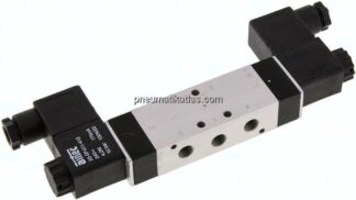 5/3-Wege Magnetventil, G 1/8", Mittelstellung entlüftet, 115 V AC, Standard