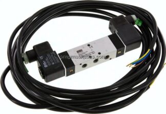 5/3-Wege Magnetventil, G 1/8", Mittelstellung entlüftet, 230 V AC, ATEX-Zulassung
