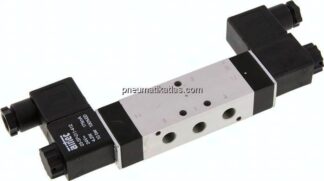 5/3-Wege Magnetventil, G 1/8", Mittelstellung entlüftet, 24 V DC, Standard