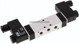 5/3-Wege Magnetventil, G 1/8", Mittelstellung belüftet, 115 V AC, Standard