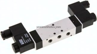 5/3-Wege Magnetventil, G 1/8", Mittelstellung belüftet, 230 V AC, Standard