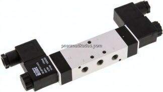 5/3-Wege Magnetventil, G 1/8", Mittelstellung belüftet, 24 V DC, Standard