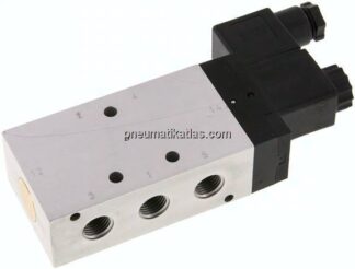 5/2-Wege Magnetventil, G 1/4", Luftfeder, 24 V DC, Standard