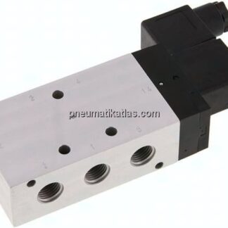5/2-Wege Magnetventil, G 1/4", Feder, 115 V AC, Standard