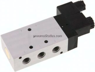 5/2-Wege Magnetventil, G 1/4", Feder, 24 V AC, Standard