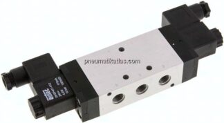 5/3-Wege Magnetventil, G 1/4", Mittelstellung geschlossen, 115 V AC, Standard