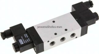 5/3-Wege Magnetventil, G 1/4", Mittelstellung geschlossen, 24 V DC, Standard