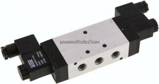 5/3-Wege Magnetventil, G 1/4", Mittelstellung entlüftet, 115 V AC, Standard