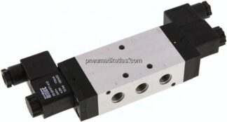 5/3-Wege Magnetventil, G 1/4", Mittelstellung entlüftet, 12 V DC, Standard