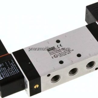 5/3-Wege Magnetventil, G 1/4", Mittelstellung entlüftet, 24 V DC, ATEX-Zulassung