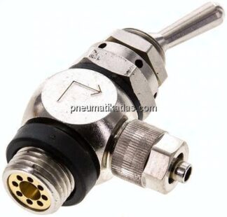 Kipphebelventil 3/2-Wege (NC), G 1/4"-6x4 mm