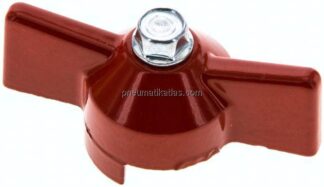 Kombigriff-rot, Größe 1, Knebel (Aluminium lackiert)