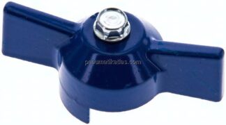Kombigriff-blau, Größe 2, Knebel (Aluminium lackiert)