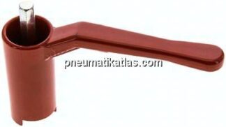 Kombigriff-rot, Größe 3, Lang (Aluminium lackiert, 60 - 68 - 74 - 78 - 82 - 88 - 120 mm hoch)