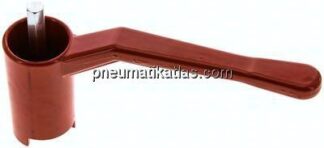 Kombigriff-rot, Größe 4, Lang (Aluminium lackiert, 60 - 68 - 74 - 78 - 82 - 88 - 120 mm hoch)