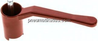 Kombigriff-rot, Größe 5, Lang (Aluminium lackiert, 60 - 68 - 74 - 78 - 82 - 88 - 120 mm hoch)