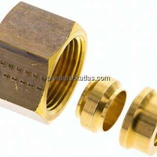 Reduziereinsatz f. Klemmringverschraub. 16mm-12 (M18x1,5)mm, Messing