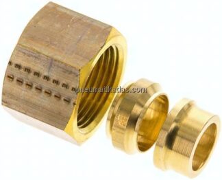 Reduziereinsatz f. Klemmringverschraub. 16mm-14 (M20x1,5)mm, Messing
