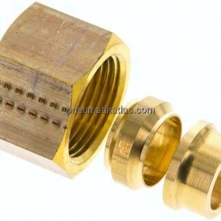 Reduziereinsatz f. Klemmringverschraub. 16mm-14 (M20x1,5)mm, Messing