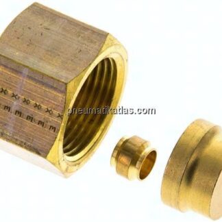 Reduziereinsatz f. Klemmringverschraub. 16mm-6 (M10x1)mm, Messing