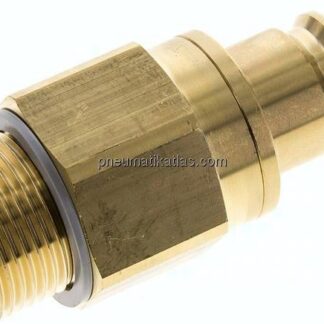 Kupplungsstecker (NW19) G 1"(AG), Messing