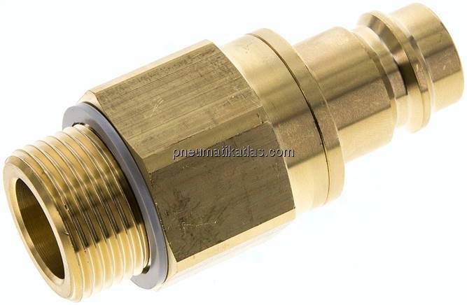Kupplungsstecker (NW19) G 1"(AG), Messing