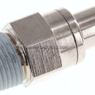 Kupplungsstecker (NW10) R 1/2"(AG), Messing vernickelt