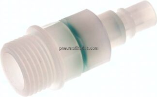 Kupplungsstecker (NW7,2) G 1/2", PVDF absperrend