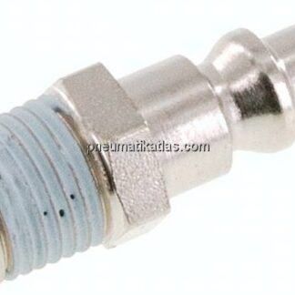 Kupplungsstecker (ARO/ORION) R 1/4"(AG), Stahl gehärtet & vernickelt