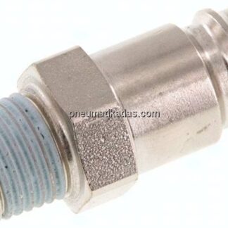 Kupplungsstecker (NW10) R 1/4"(AG), Stahl gehärtet & vernickelt